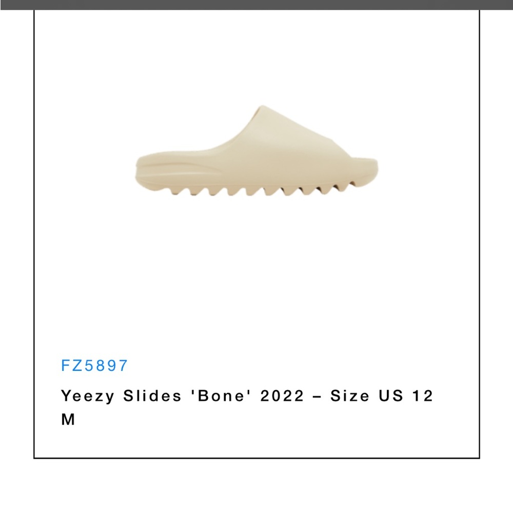 brand new yeezy slides “bone” men’s size 12